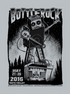 Bottlerock 2016 poster by Courtney Callahan